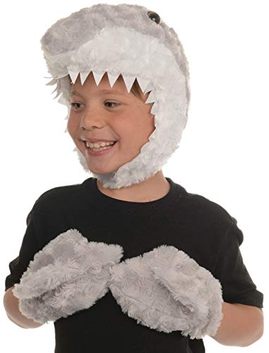 UNDERWRAPS Kid's Children's Animal Pack Dress Up Kit - Shark Childrens Costume, Gray, One Size