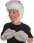 UNDERWRAPS Kid's Children's Animal Pack Dress Up Kit - Shark Childrens Costume, Gray, One Size