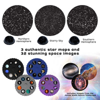 The Thames & Kosmos Planetarium Projector Essential STEM Tool | Illuminate Your Room as a Planetarium Theater | Dual Projector Casts Star Maps & Space-Themed Images from the James Webb Space Telescope