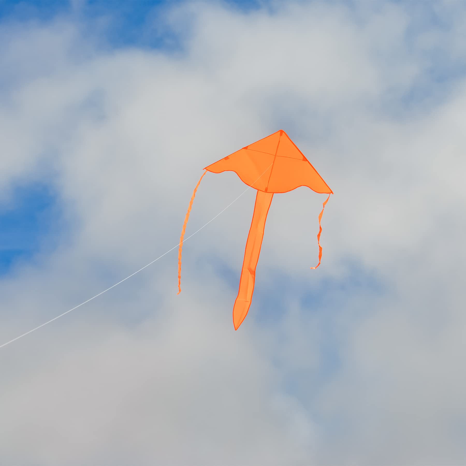 In the Breeze Solid Color Fly-Hi Kites - Orange – Kitty Hawk Kites ...