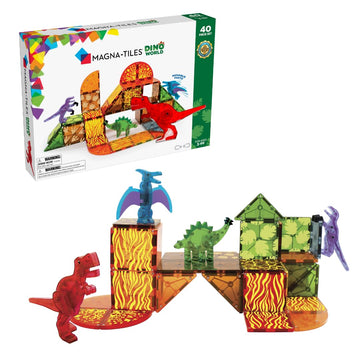 MAGNA-TILES Dino World 40-Piece Set