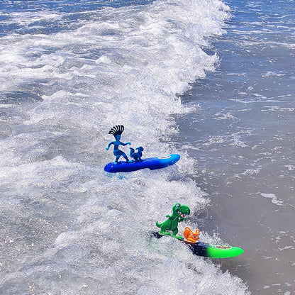 Surfer Dudes & Pets Mini-Surfer and Surfboard Toy - Rincon Rex and Santa Cruz