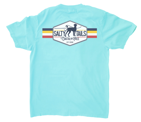Salty Tails NC Stripe SS Tee - L