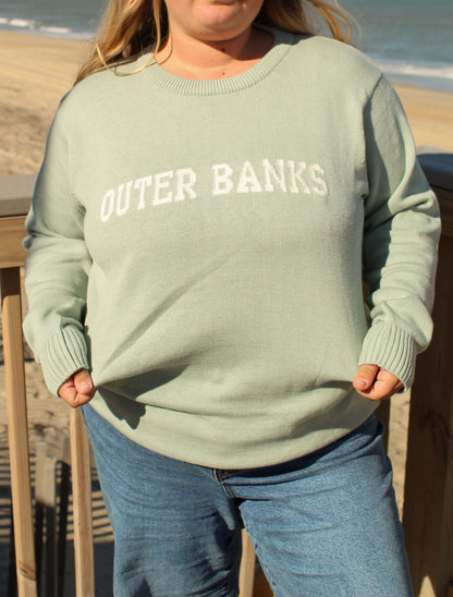 Outer Banks Sweater - Stonewash Green