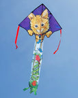 Large Easy Flyer Kite - Kitten on a Fence