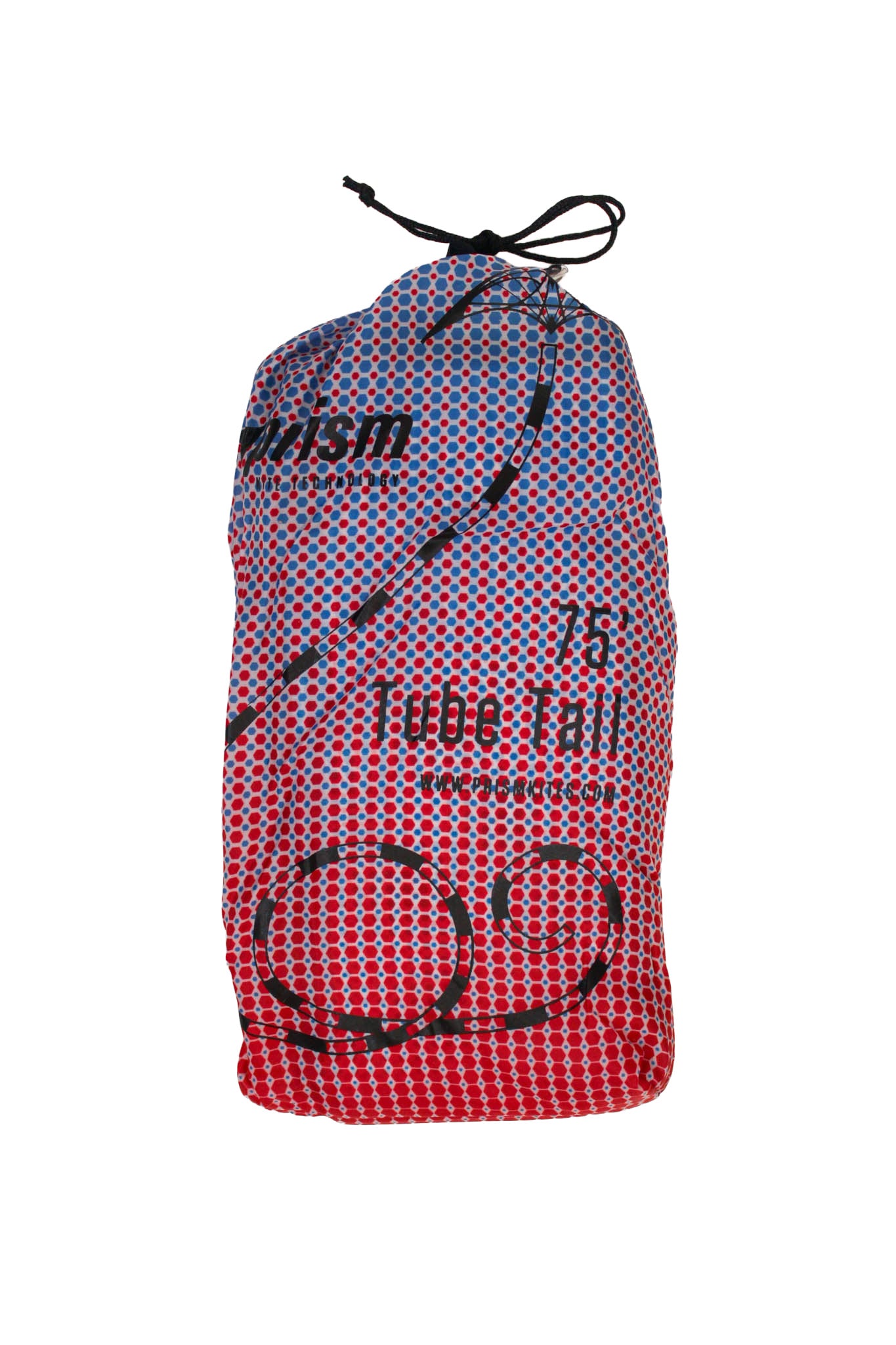 KHK Exclusive Prism 75' Tube Tail - Red White & Blue Gradient