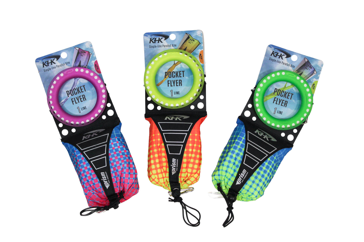 KHK Exclusive Prism Pocket Flyer Parafoil Kite - Riptide