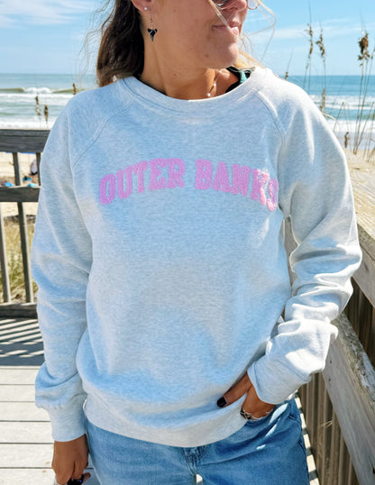Outer Banks Chenille Applique Crewneck Sweatshirt