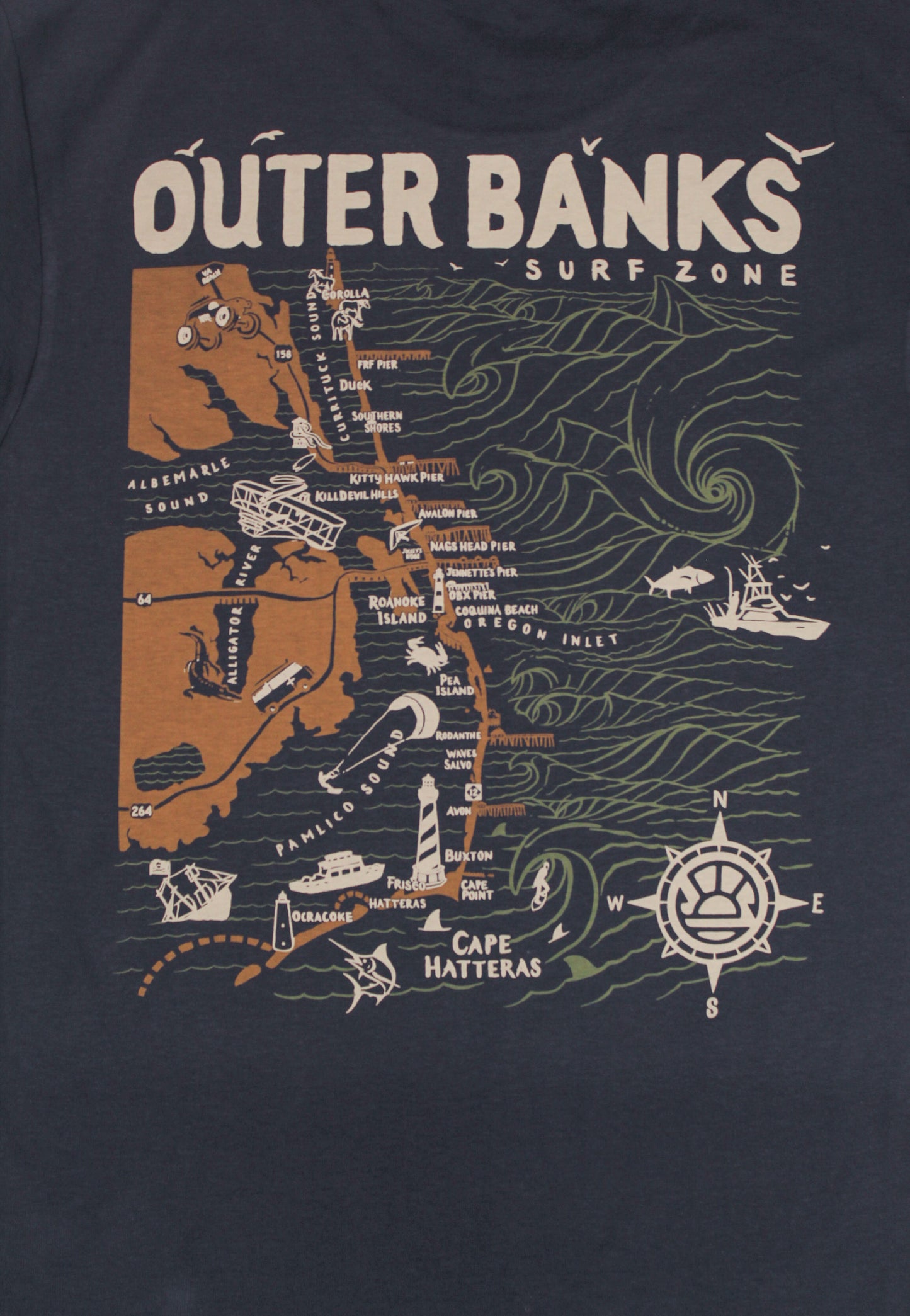 Distant Local Outer Banks KHSC Tee - Harbour Blue