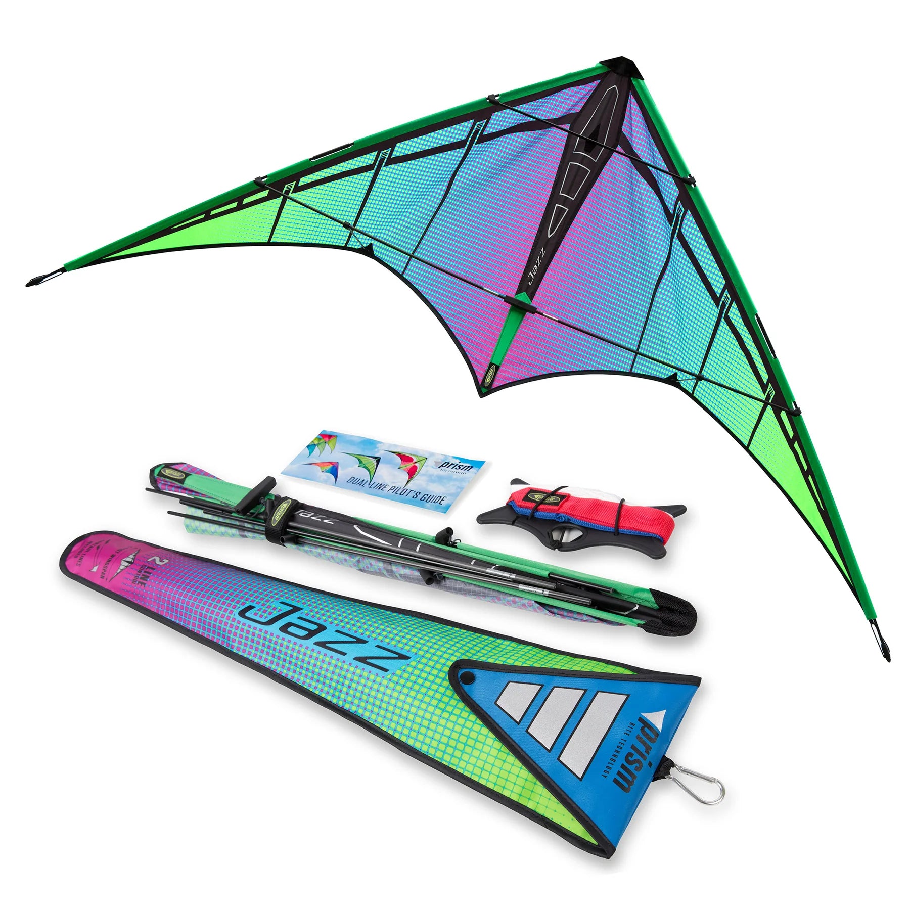 Jazz 2.0 Dual Line Stunt Kite - Electric