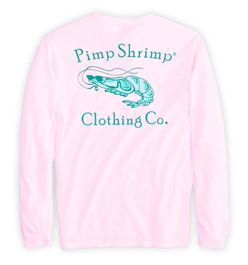 Pimp Shrimp - Pink Jady Original Logo Long Sleeve Tee