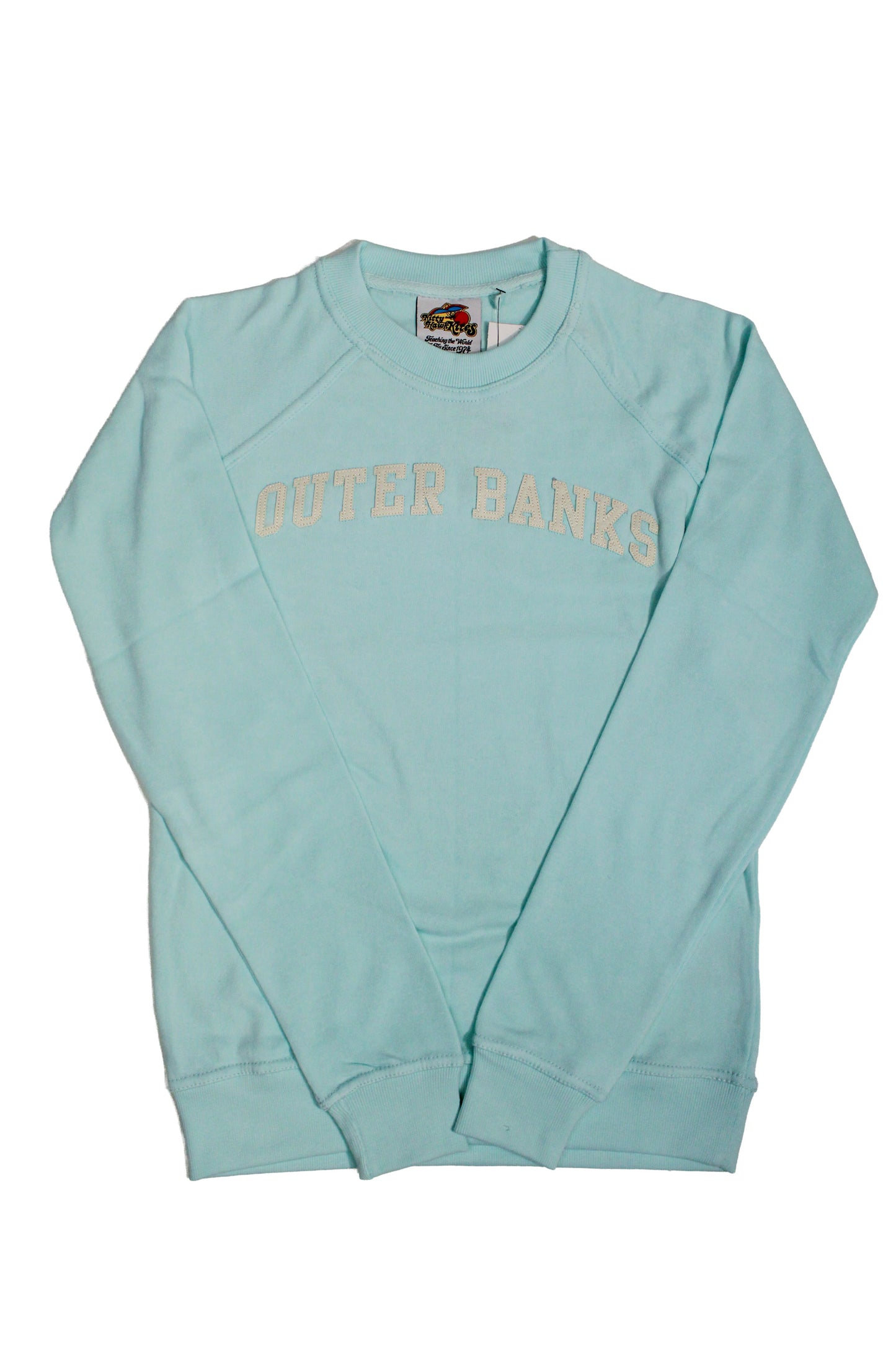 Outer Banks Applique Arch Crewneck - Teal