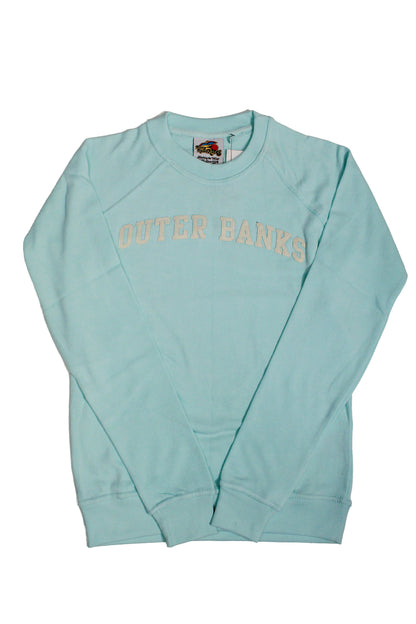 Outer Banks Applique Arch Crewneck - Teal