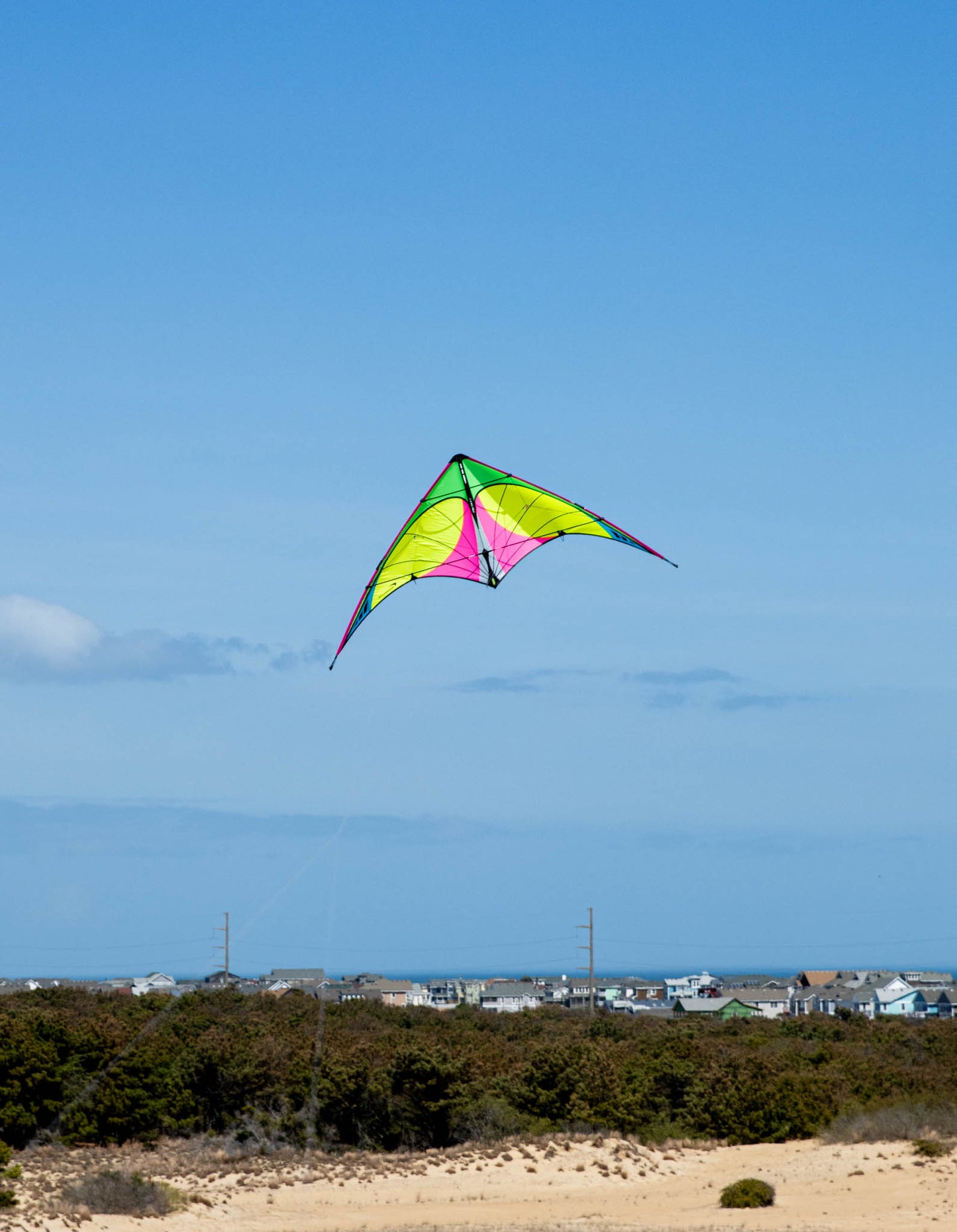 KHK Exclusive Prism Nexus 2.0 Dual Line Stunt Kite - LK Neon