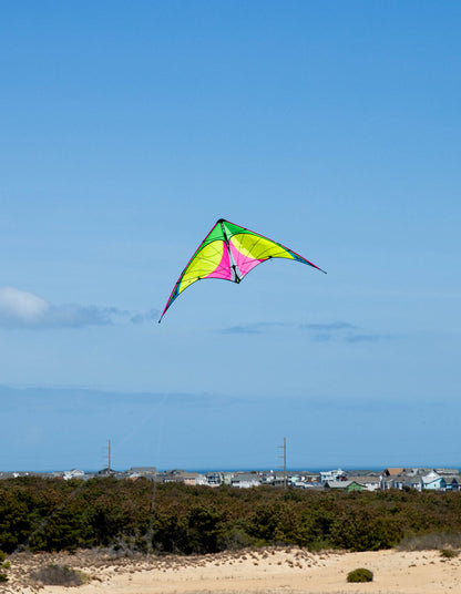 KHK Exclusive Prism Nexus 2.0 Dual Line Stunt Kite - LK Neon