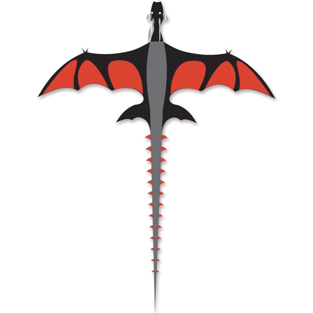 Large Red Dragon Kite - 170x71 Inch Single Line Kite With 100m Line For Beginners