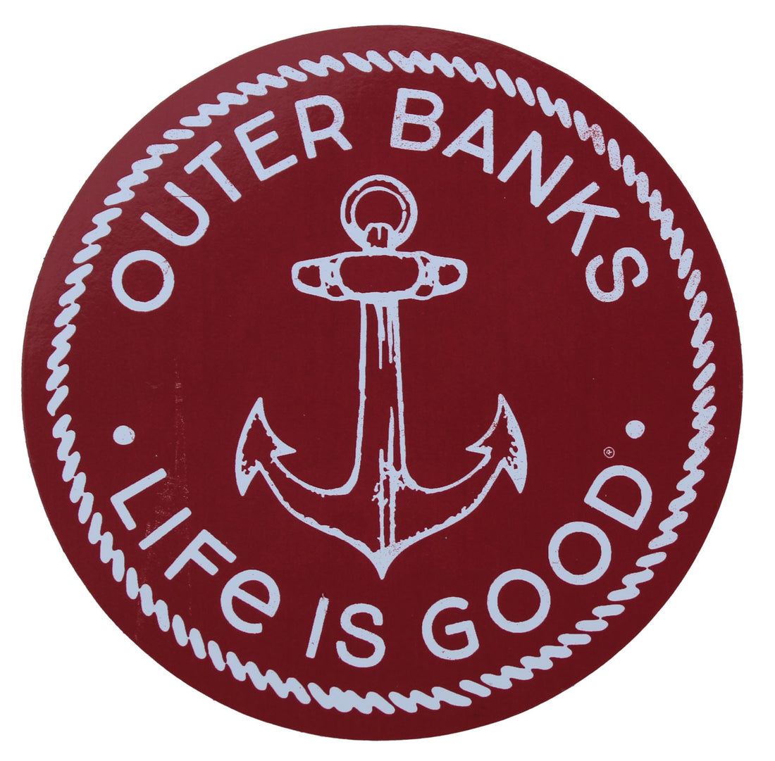 Life is Good Outer Banks Rope Anchor Sticker