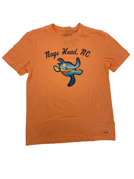 Life is Good Short Sleeve Nags Head Turtlescape Shirt