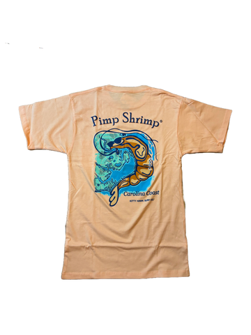 Pimp Shrimp x KHSC - Carolina Coast Short Sleeve Pocketed T-Shirt