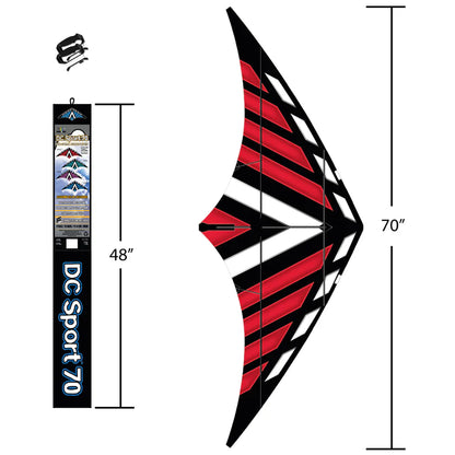 70" DC Sport Dual Control Stunt Kite - Red