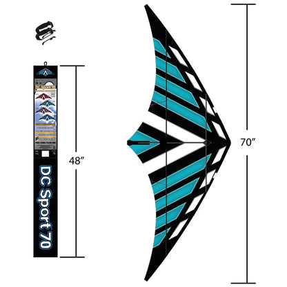 70" DC Sport Dual Control Stunt Kite - Teal