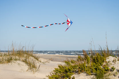KHK Exclusive Prism 20' Tube Tail - Red White & Blue Stripes