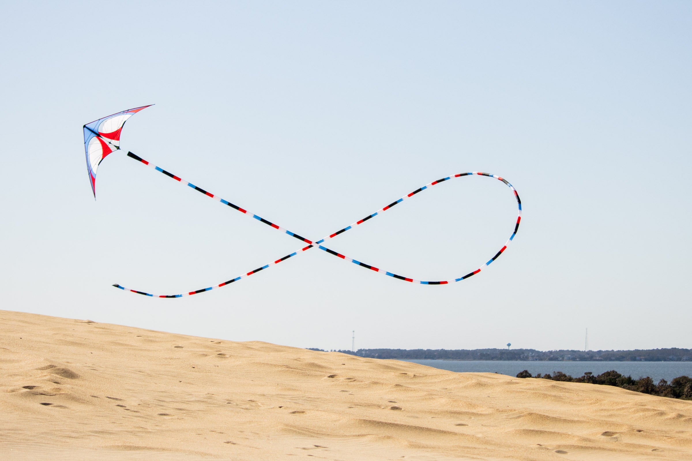 KHK Exclusive Prism Quantum 2.0 Stunt Kite - Red White & Blue