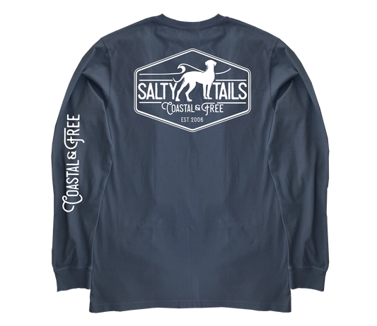 Salty Tails Original Logo LS Tee - L