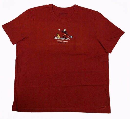 Life is Good - Outer Banks JAKE PADDLEBOARD Men's Tee