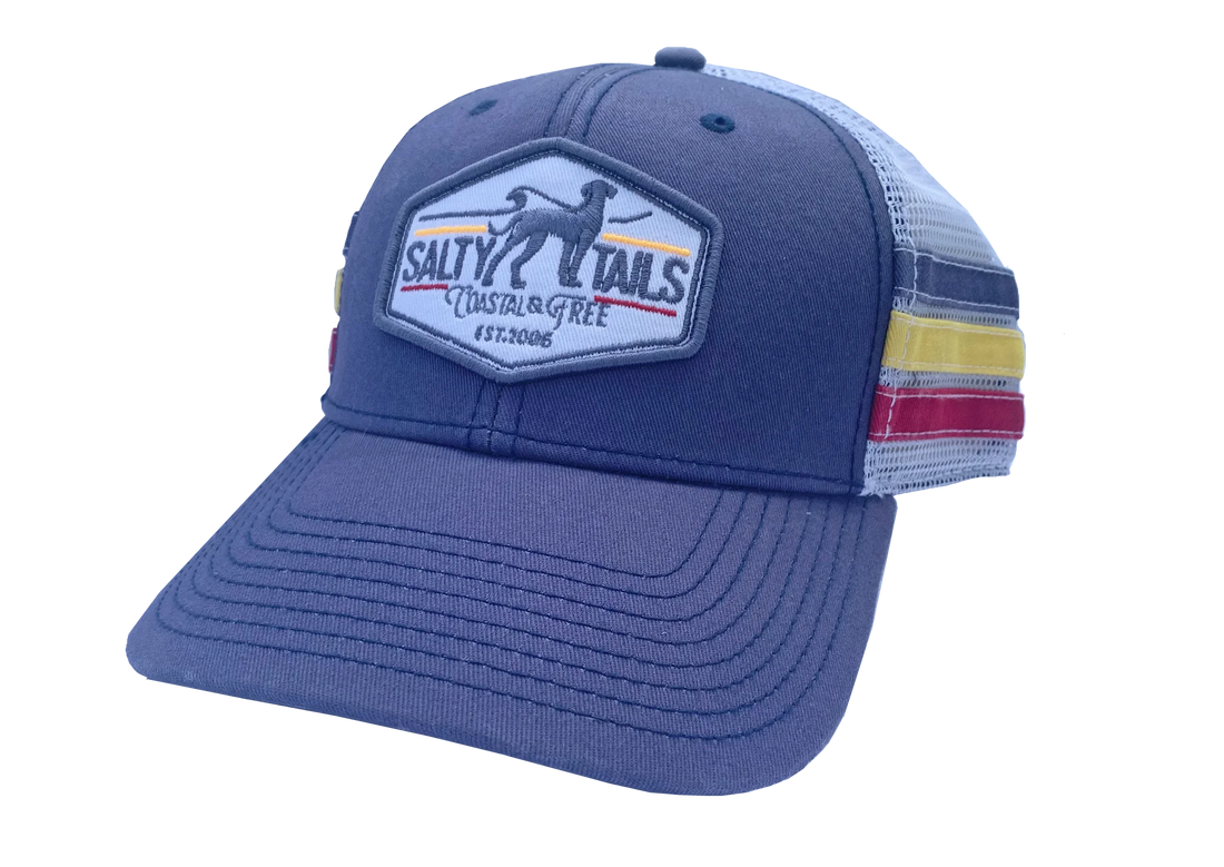 Salty Tails - NC Stripe Trucker Hat