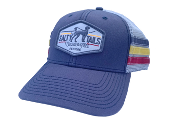 Salty Tails - NC Stripe Trucker Hat