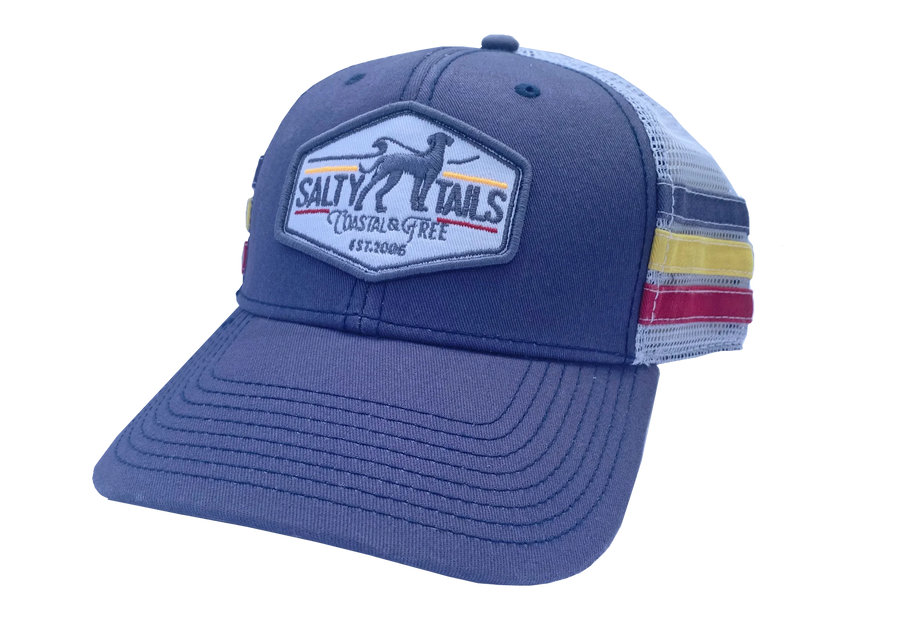 Salty Tails - NC Stripe Trucker Hat