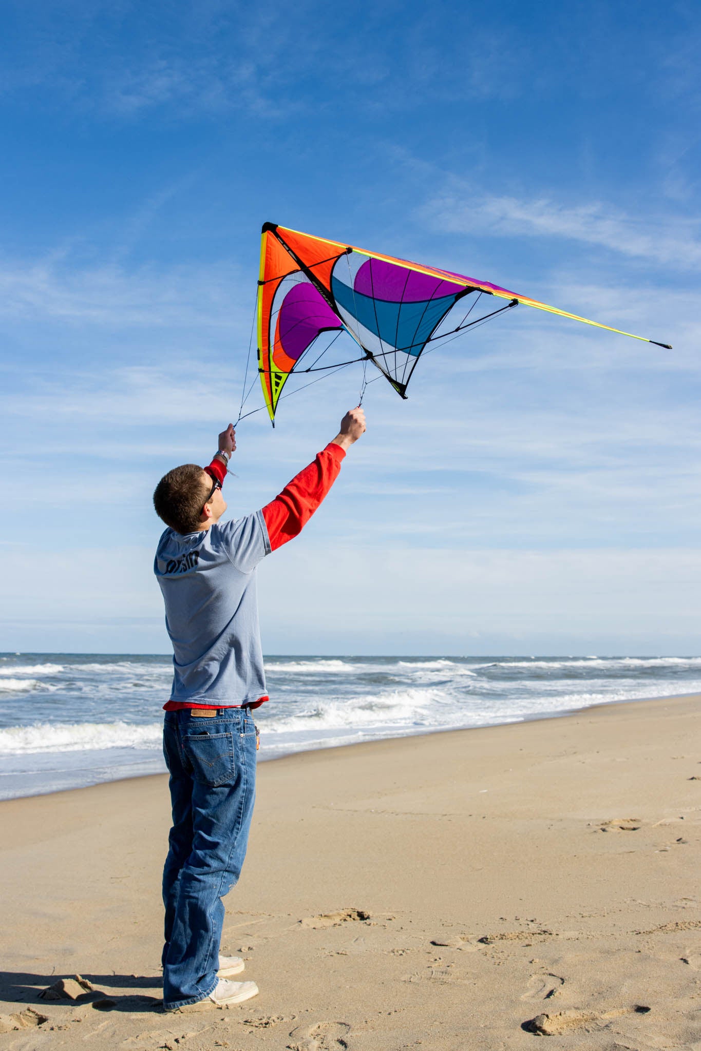 Prism Quantum 2.0 Stunt Kite - Lava