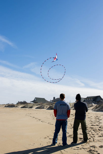 KHK Exclusive Prism Quantum 2.0 Stunt Kite - Red White & Blue