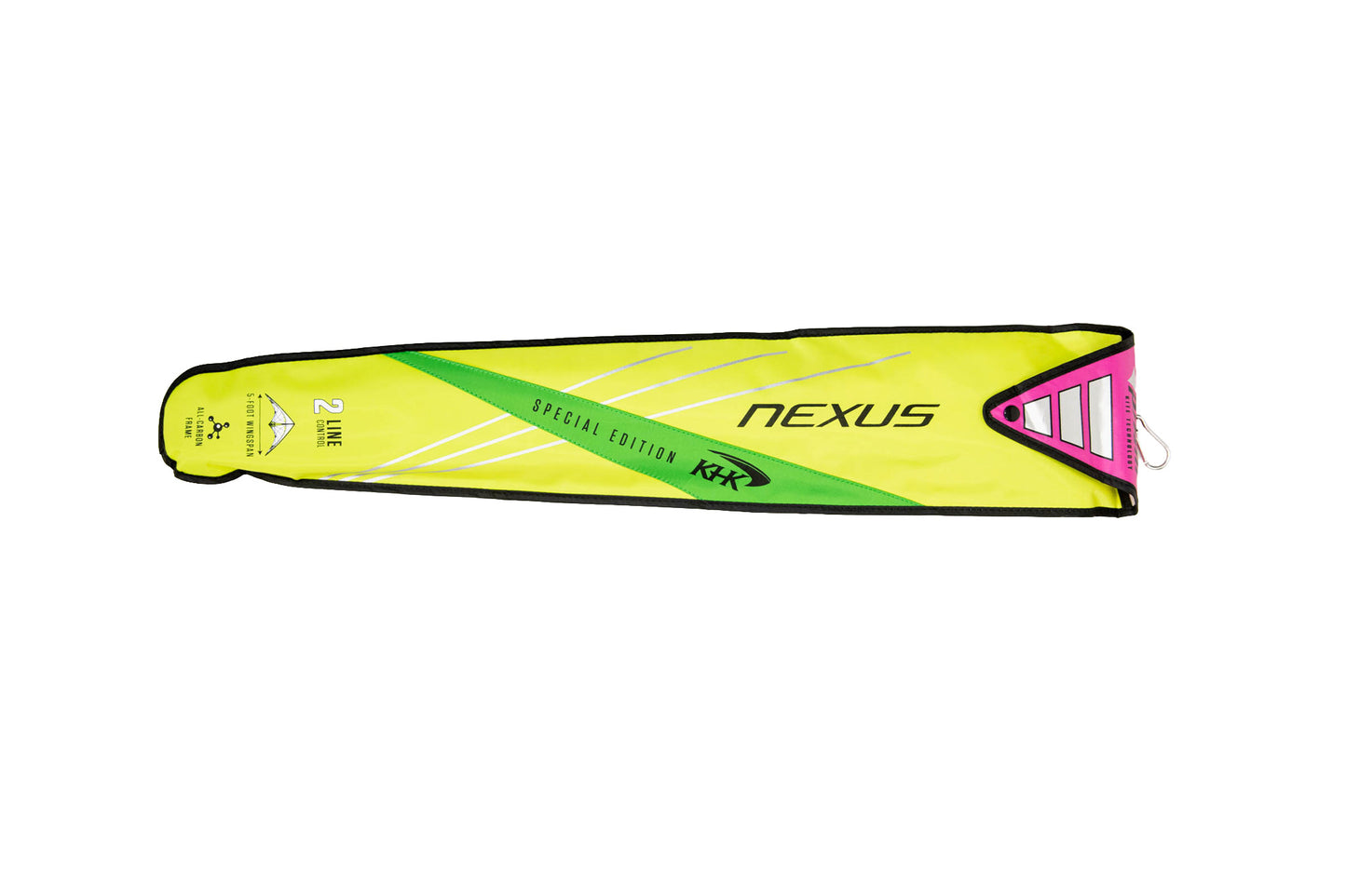 KHK Exclusive Prism Nexus 2.0 Dual Line Stunt Kite - LK Neon