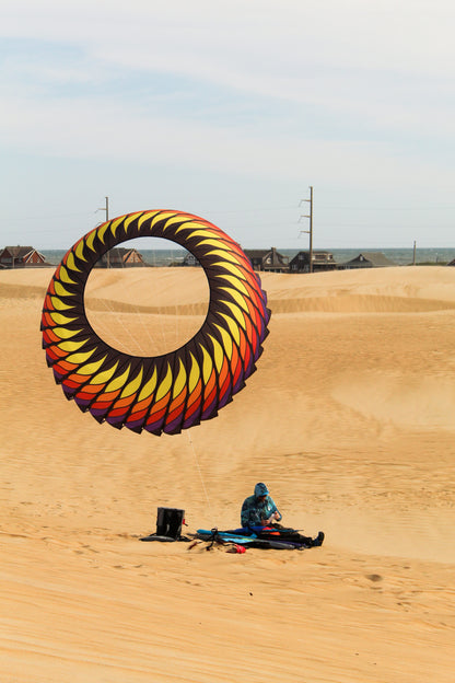 6.5ft Spinning Bol by Spiderkites - Red