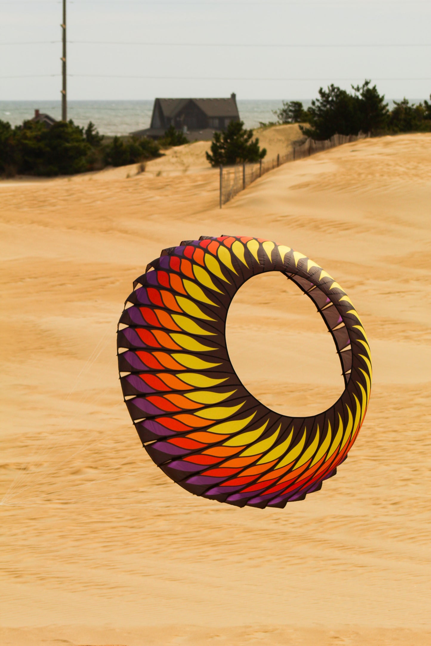 6.5ft Spinning Bol by Spiderkites - Red