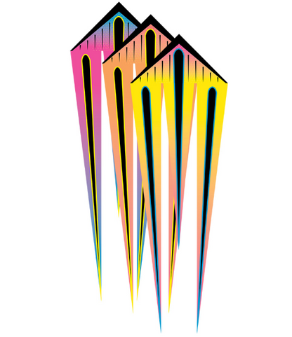 46" Flo-Train Delta Kite - Shock Train 3-Pack