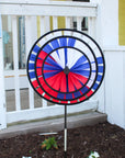 Patriotic Triple Wind Spinner