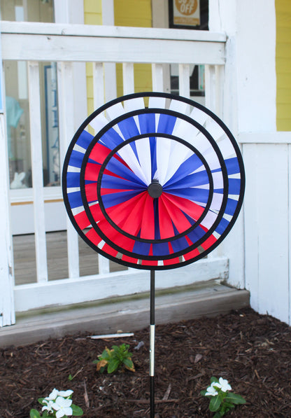 Patriotic Triple Wheel Spinner