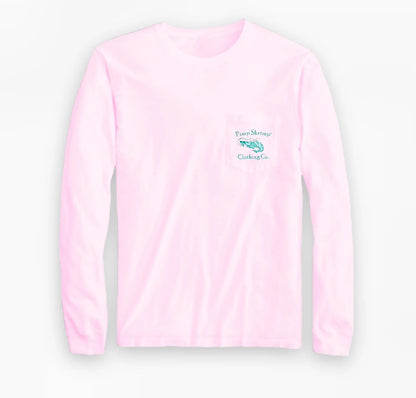 Pimp Shrimp - Pink Jady Original Logo Long Sleeve Tee