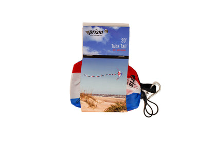 KHK Exclusive Prism 20' Tube Tail - Red White & Blue Stripes