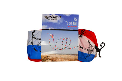 KHK Exclusive Prism 75' Tube Tail - Red White & Blue Stripes