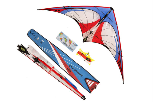 KHK Exclusive Prism Quantum 2.0 Stunt Kite - Red White & Blue