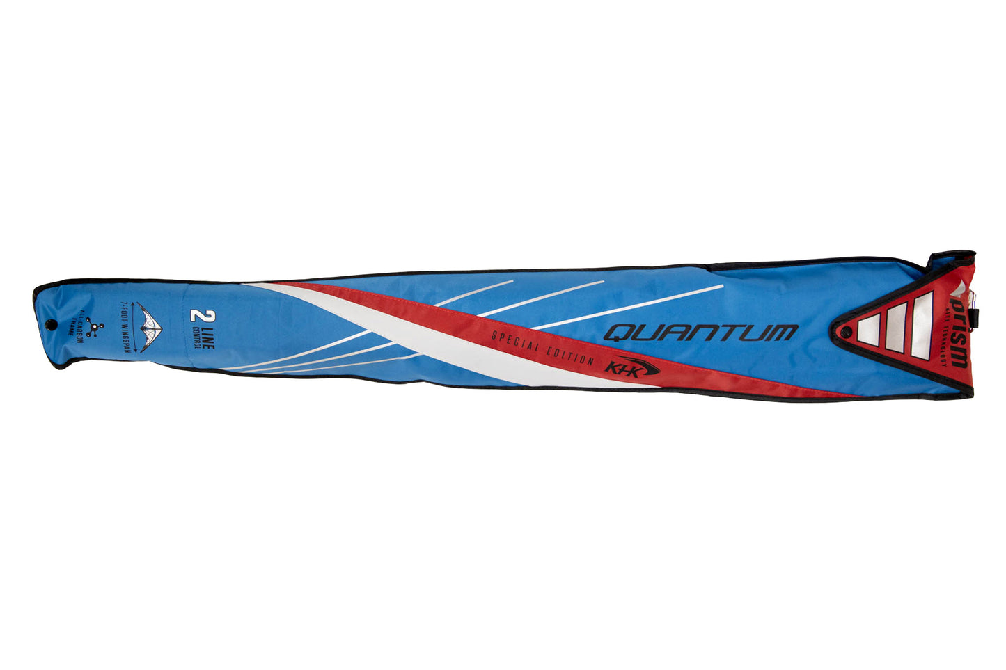 KHK Exclusive Prism Quantum 2.0 Stunt Kite - Red White & Blue