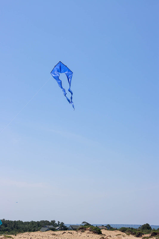 HQ 6.5 Foot Blue Pyro Delta Kite