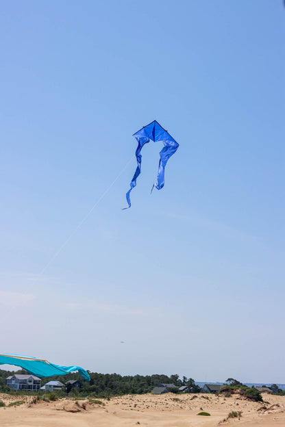 HQ 6.5 Foot Blue Pyro Delta Kite