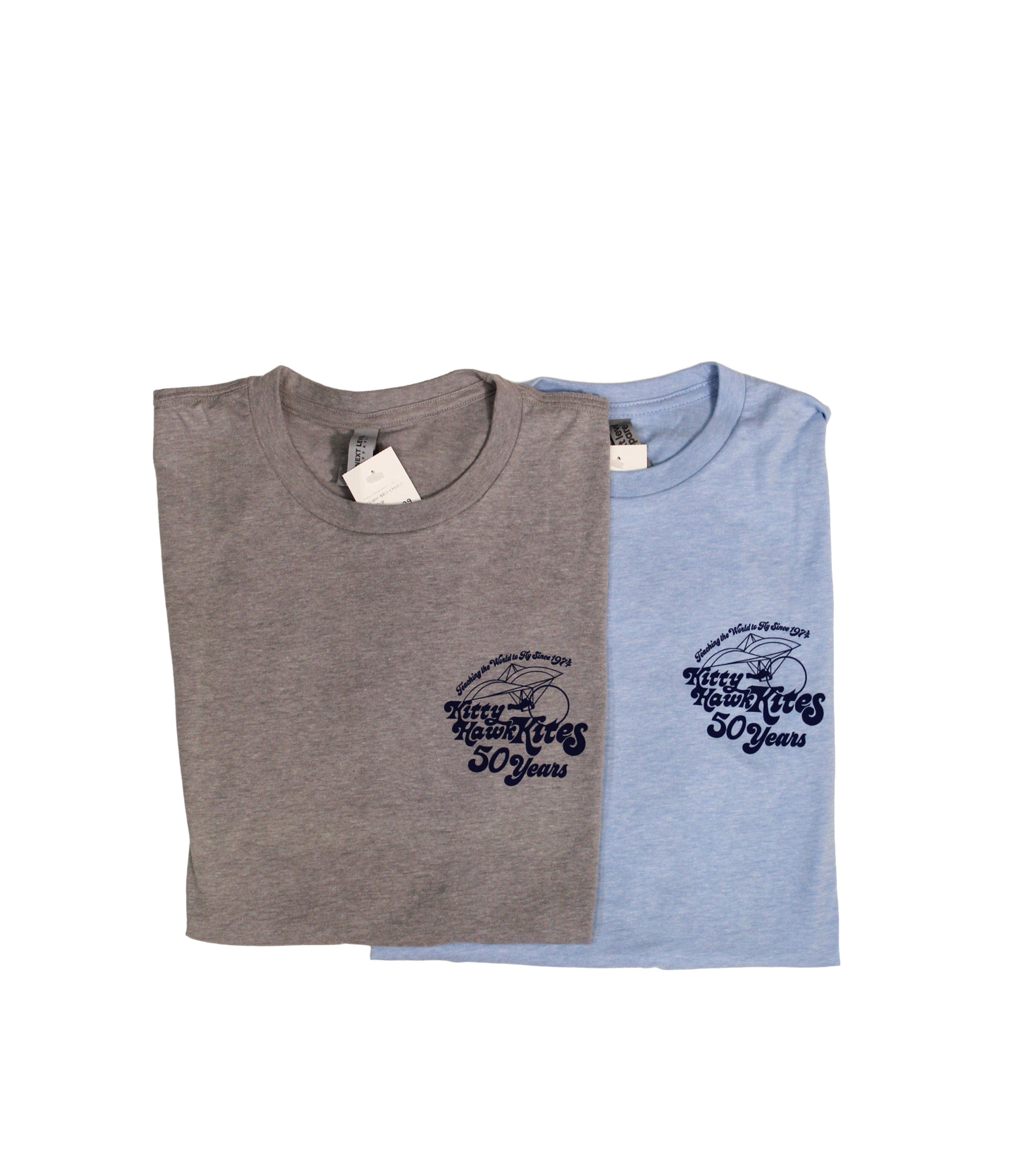 KHK Why Walk When You Can Fly Tee - Carolina Blue – Kitty Hawk Kites