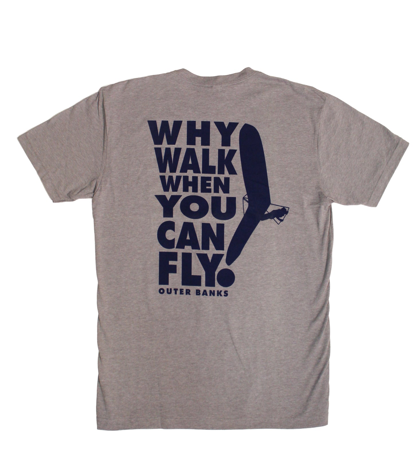 KHK Why Walk When You Can Fly Tee - Heather Grey