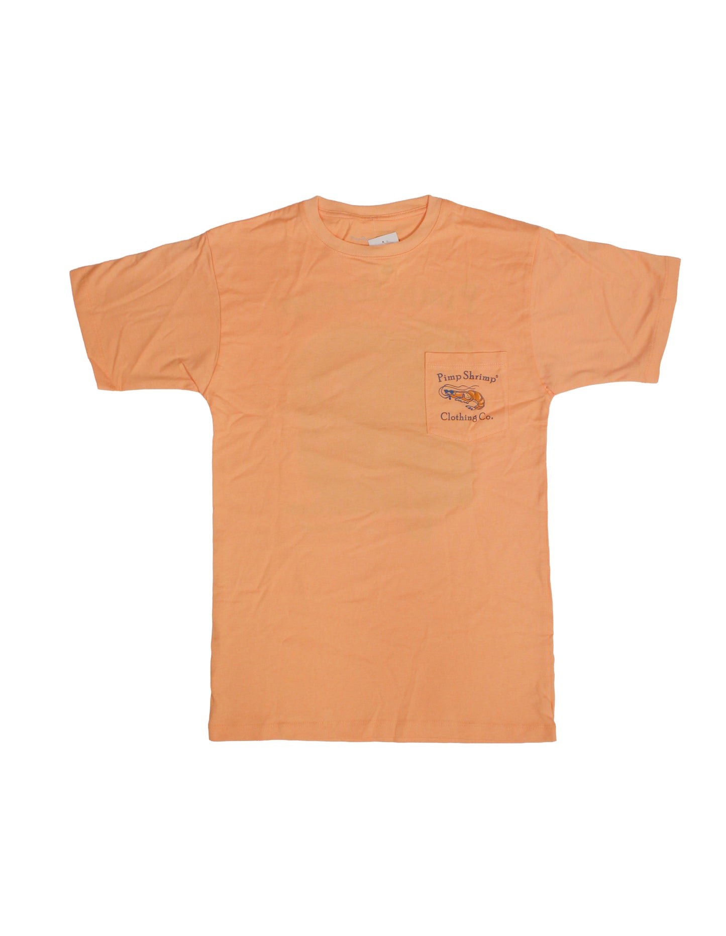 KHSC x Pimp Shrimp - Carolina Coast Pocket T-Shirt - Peach Fuzz